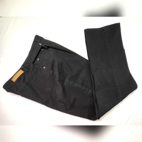 BILL BLASS Jeans Easy Fit Black Denim Straight Leg - Plus Size 18 - Picture 1 of 5